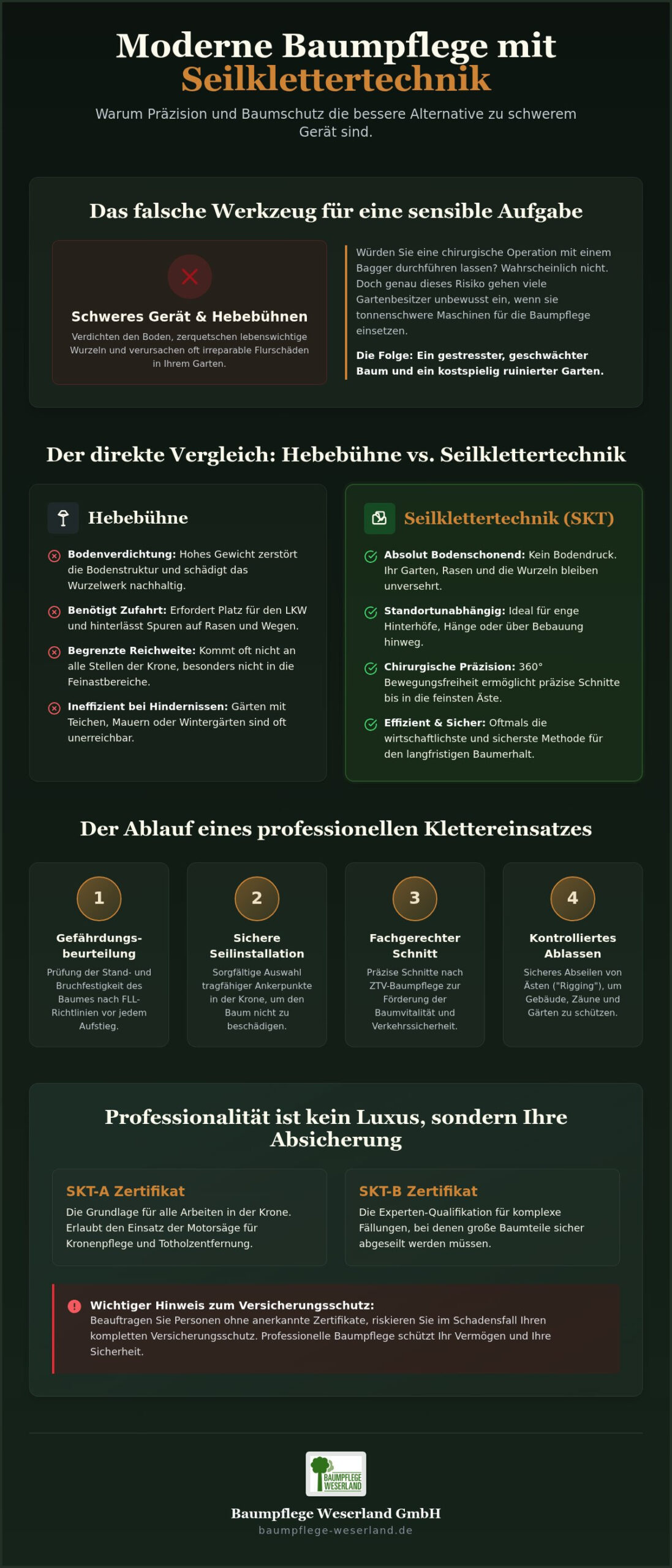 Baumpflege mit Seilklettertechnik: Der ultimative Leitfaden für Baumbesitzer (2026)