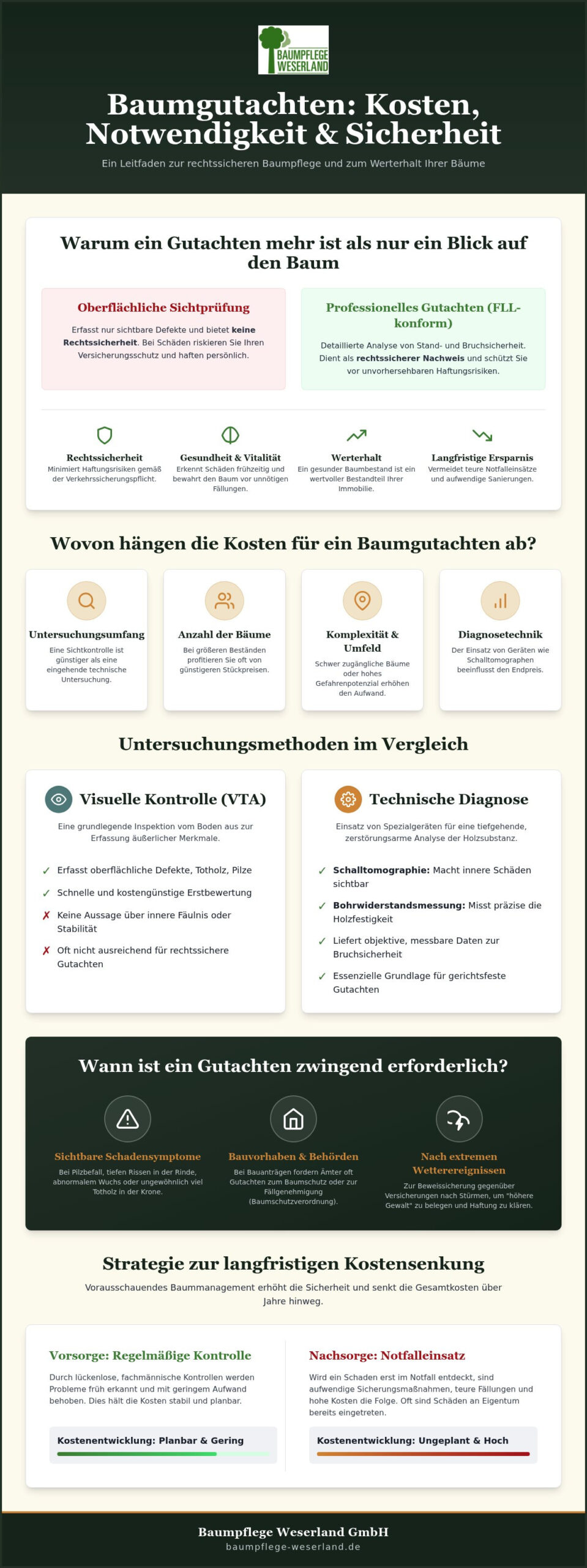 Baumgutachten Kosten 2026: Was kostet die professionelle Baumkontrolle?