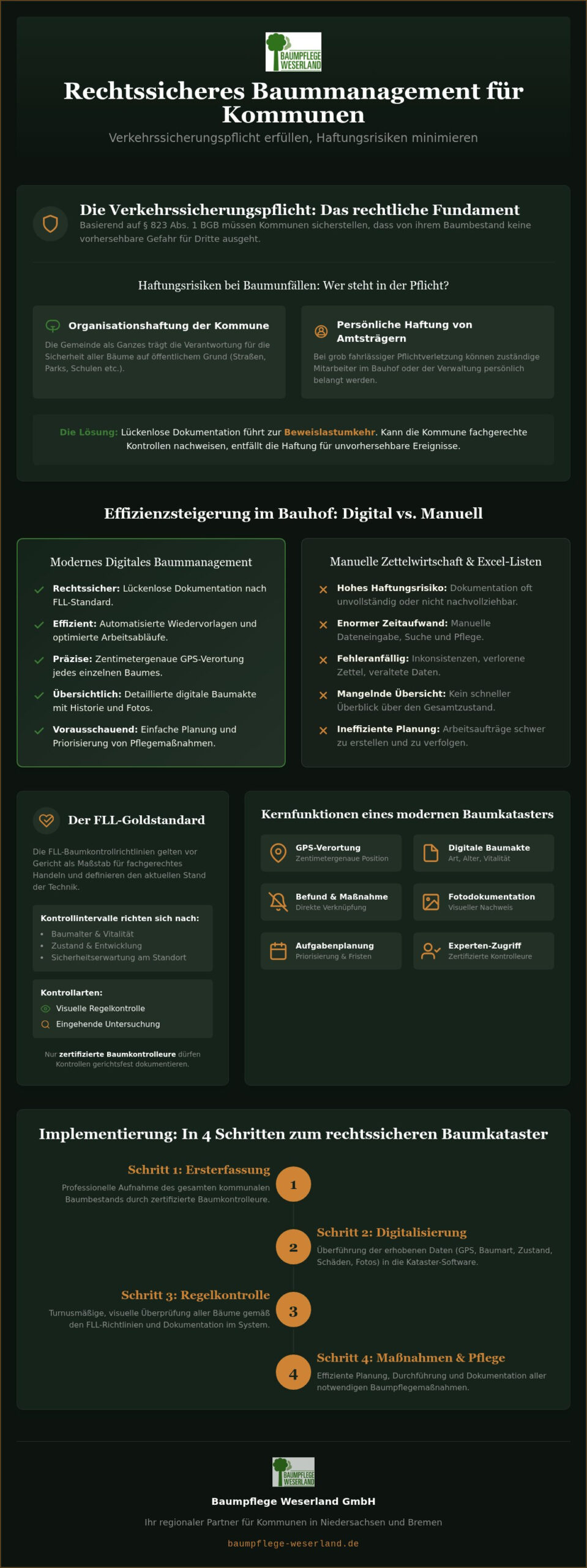 Verkehrssicherungspflicht für Bäume in der Kommune: Rechtssicheres Baummanagement 2026